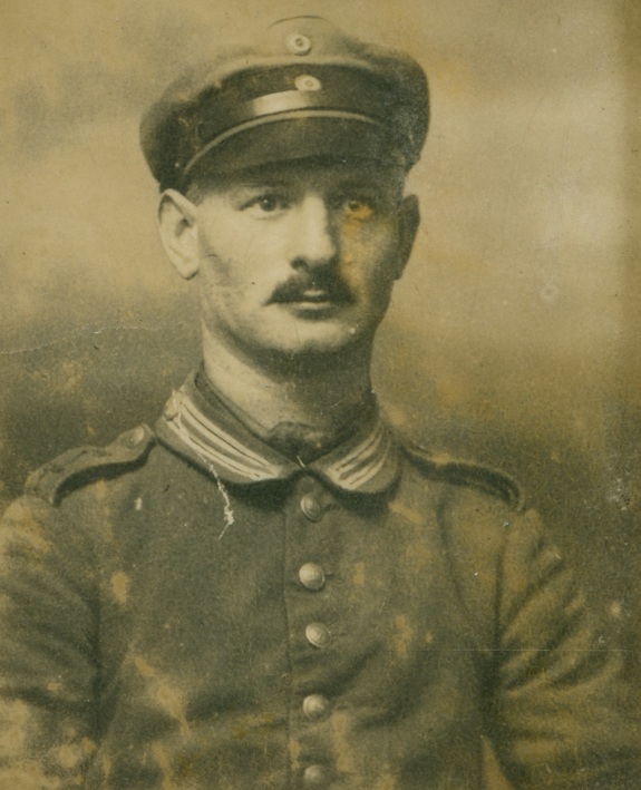 Fritz som underoffiser i 1918