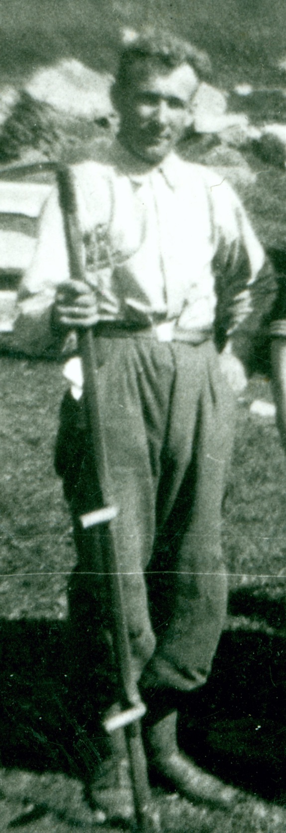 Samuel Karpol på gården i Sør-Fron, ca. 1939