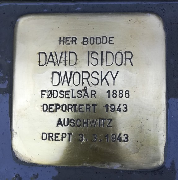 David Isidor Dworskys snublestein